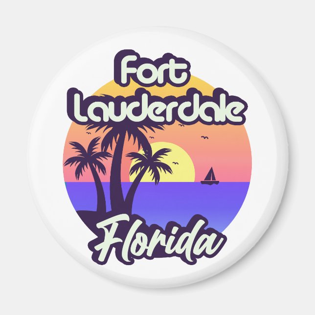Aimant Fort Lauderdale Floride (Devant)