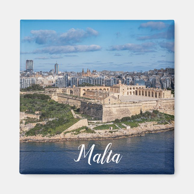 Aimant Fort Manoel et Sliema de La Valette, Malte (Devant)