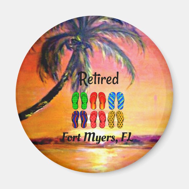 Aimant Fort Myers à la retraite, FL (Devant)