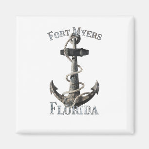 Aimant Fort Myers Florida Vacation Ancre nautique