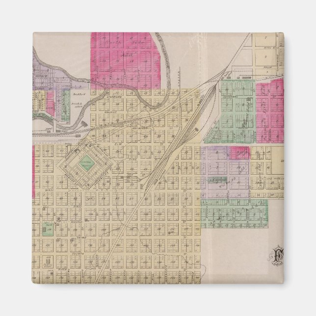 Aimant Fort Scott, Comté de Bourbon, Kansas (Devant)