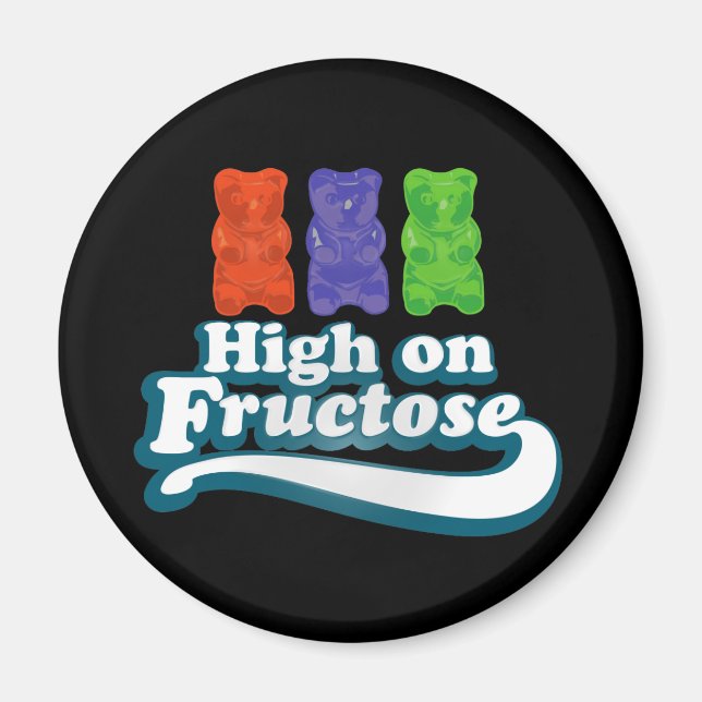 Aimant Forte sur le fructose (Devant)