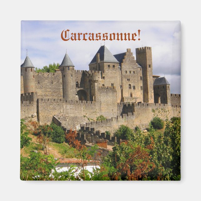 Aimant Forteresse de Carcassonne en France (Devant)