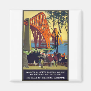Aimant Forth Bridge - Poster Vintage voyage Art