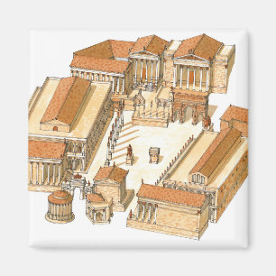 Aimant Forum impérial. Rome. Vue aérienne