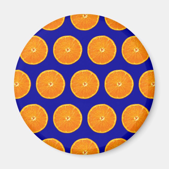 Aimant Fou sur Clementines - Bleu (Devant)