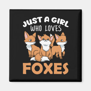 Aimant Fox Cadeaux Femmes Fox Cadeaux Filles Fox Lover Fo