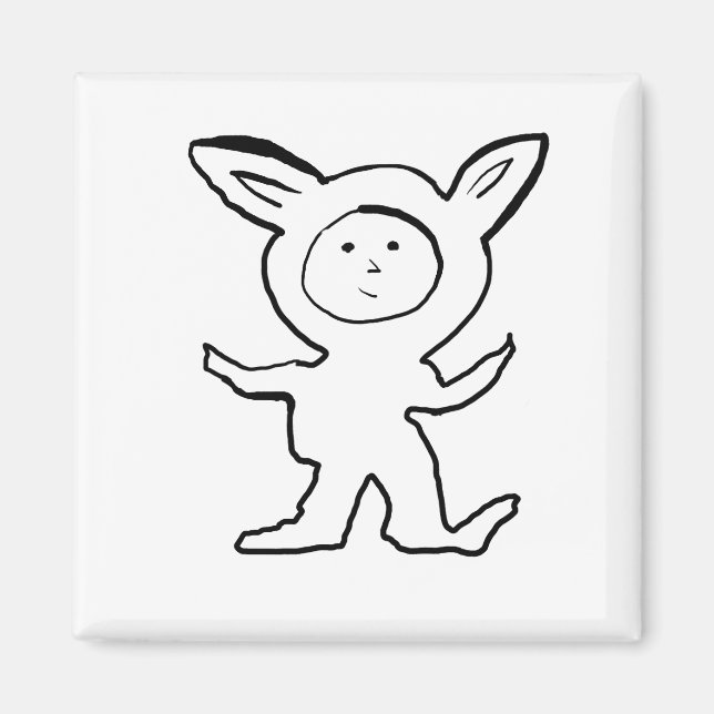 Aimant Fox Jammies par Cussdum Designs (Devant)