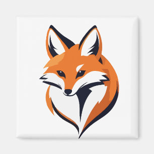 Aimant Fox Vector Art Animal Moderne Ville Urbaine Graphi