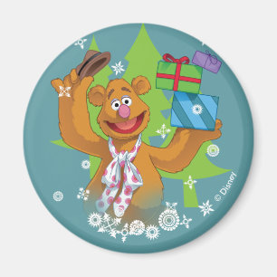 Aimant Fozzy l'ours  Joyeuses fêtes