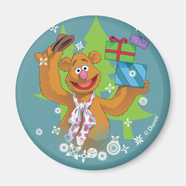 Aimant Fozzy the Bear | Joyeuses fêtes (Devant)