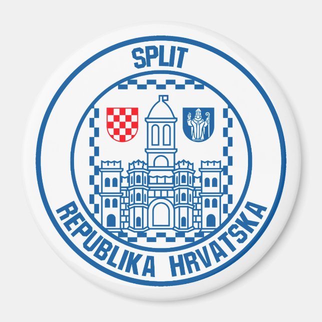 Aimant Fractionner l'Emblème arrondi (Devant)