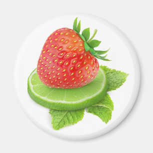 Aimant Fraise et citron vert