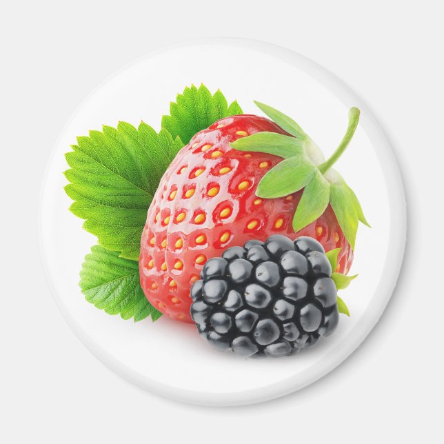 Aimant Fraise et mûre (Devant)