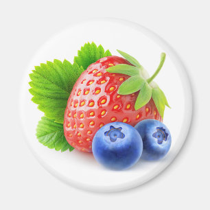 Aimant Fraises et bleuets