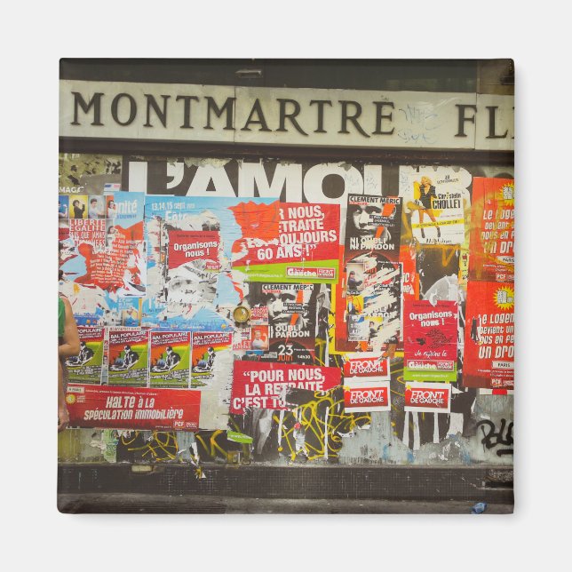Aimant France Paris Cityscape Montmartre (Devant)