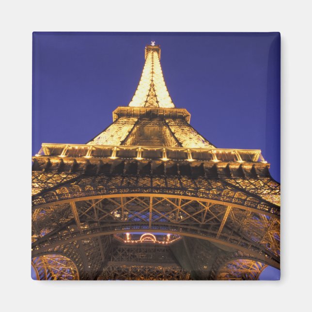 Aimant FRANCE, Paris Tour Eiffel, vue du soir (Devant)