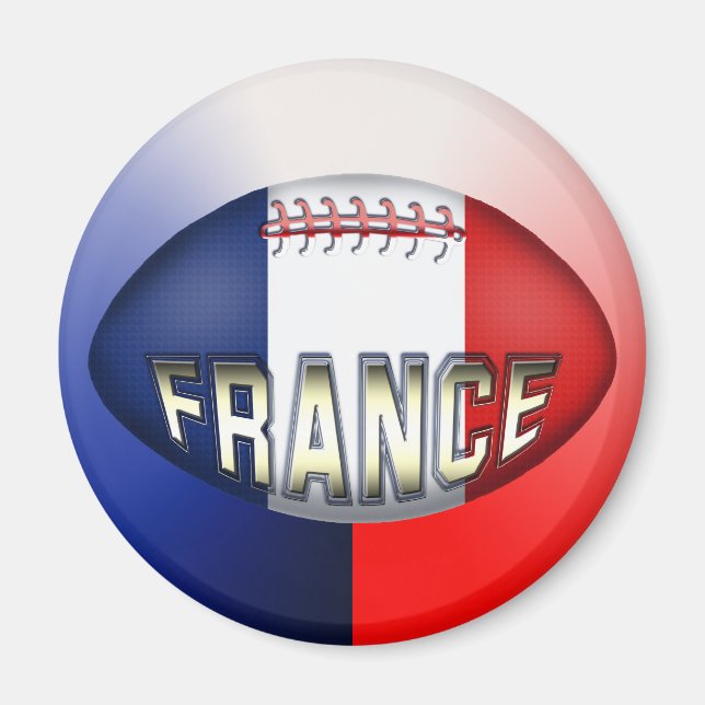 Aimant France Rugby Ball (Devant)