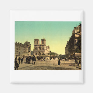 Aimant France vintage, Cathédrale Notre-Dame, Paris