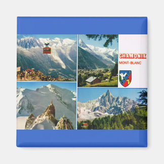 Aimant France vintage, Chamonix, Mont Blanc