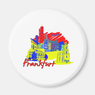 Aimant francfort ville vacances de voyage principal conce
