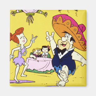 Aimant Fred Flintstone Wilma Barney et Betty Fiesta