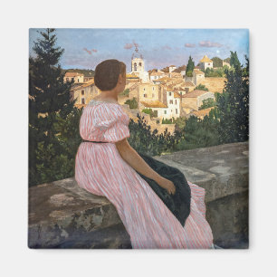 Aimant Frederic Bazille - La robe rose