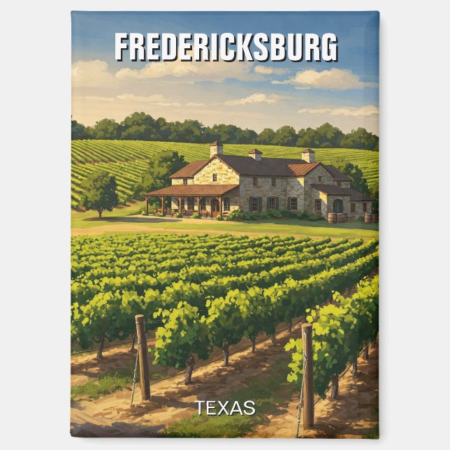 Aimant Fredericksburg Texas Travel (Recto)