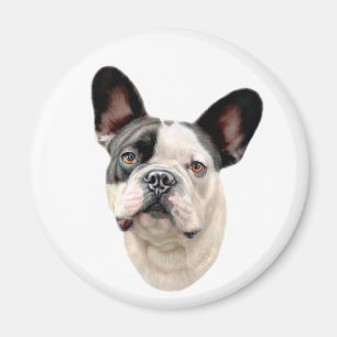 Aimant French Buldog BW Bust