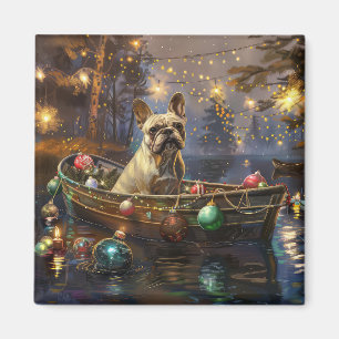 Aimant French Bulldog Christmas Festive Voyage