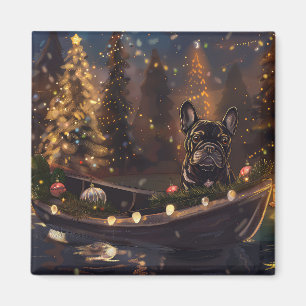 Aimant French Bulldog Christmas Festive Voyage
