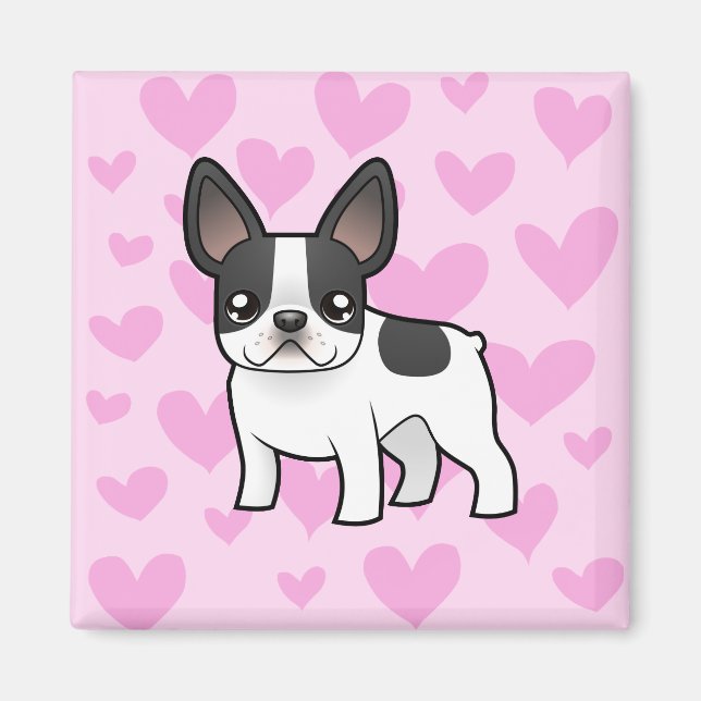 Aimant French Bulldog Love (Devant)