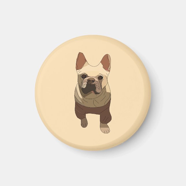 Aimant French Bulldog, Soft Peach (Devant)