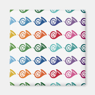 Aimant French Horn Colorée Fun Array Music