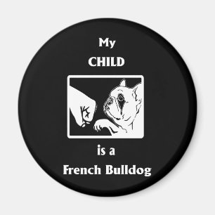 Aimant Frenchie Gift Mon Enfant Est Un Chien À Balles F
