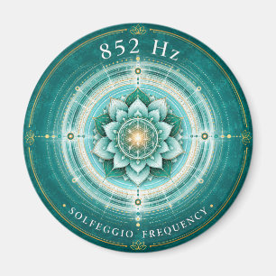 Aimant Fréquence Solfeggio 852 Hz   Fleur de Vie