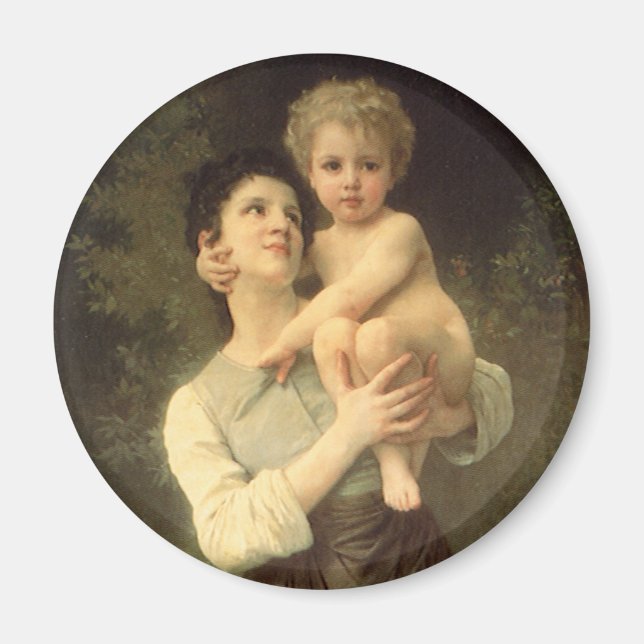 Aimant Frère et soeur par William Adolphe Bouguereau (Devant)