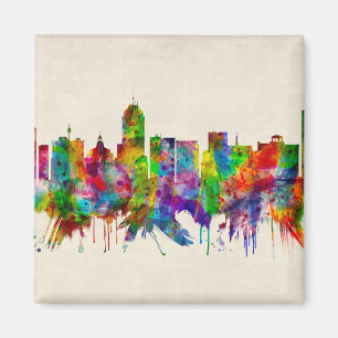 Aimant Fresno California Skyline
