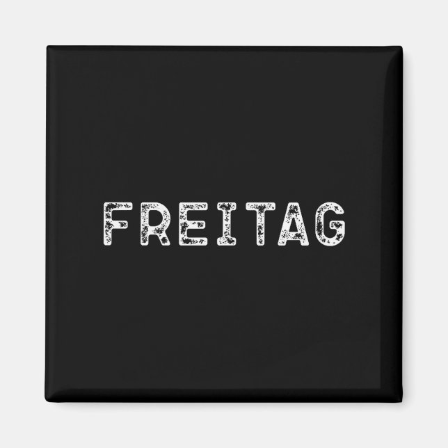 Aimant Friday _ Days Of The Week Weekday Friday _2  (Devant)