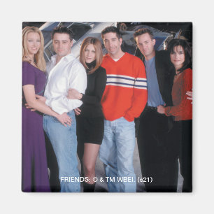 Aimant FRIENDS™   Couples en vêtements décontractés