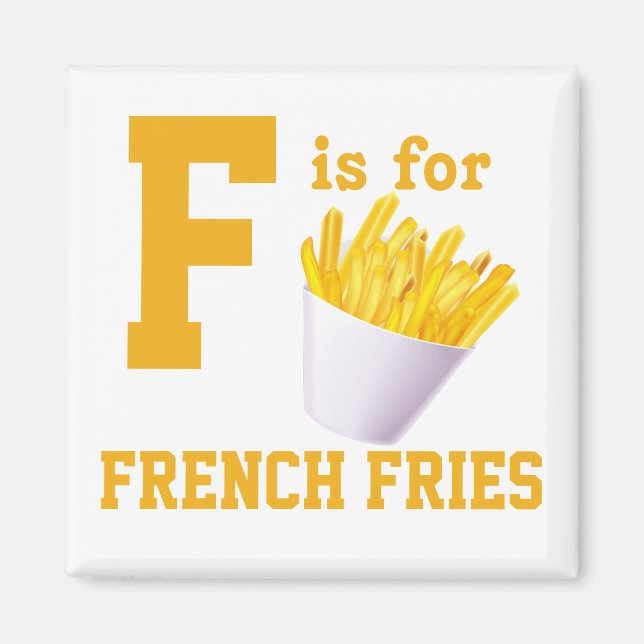 Aimant Fries françaises (Devant)