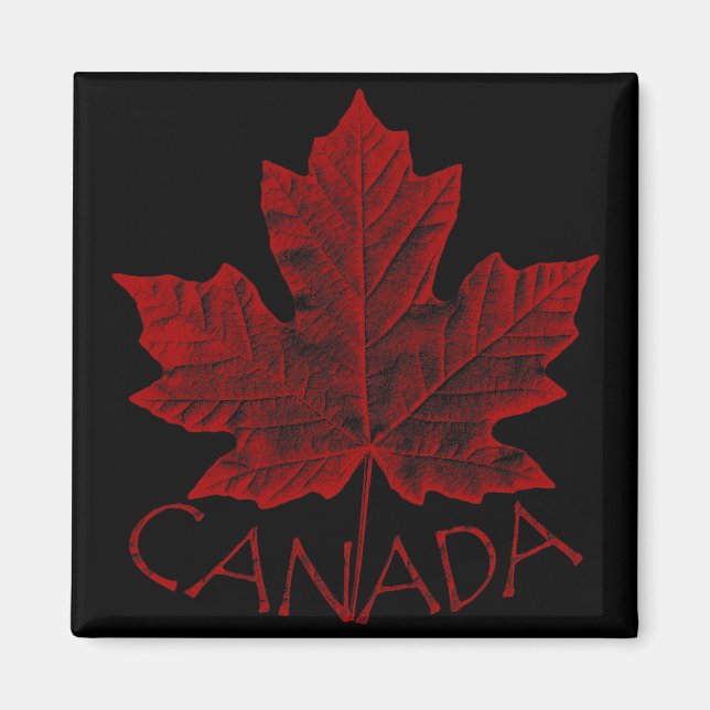 Aimant frigo Canada Souvenir Canada Feuille d'érab (Devant)