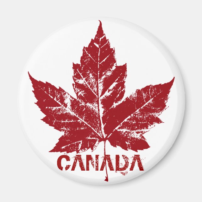 Aimant frigo Canada Souvenir Canada Feuille d'érab (Devant)