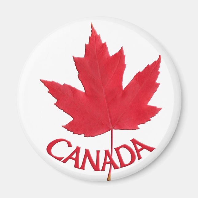 Aimant frigo Canada Souvenir Canada Feuille d'érab (Devant)