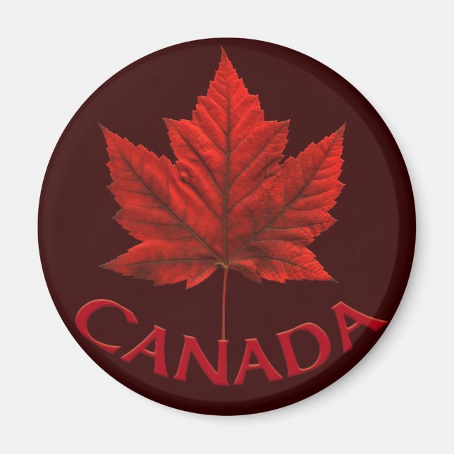 Aimant frigo Canada Souvenir Canada Feuille d'érab (Devant)