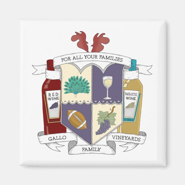 Aimant frigo carré (Devant)