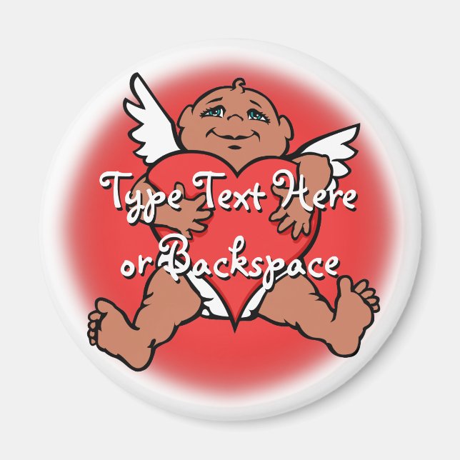 Aimant frigo Cupid Magnet de Saint Valentin (Devant)