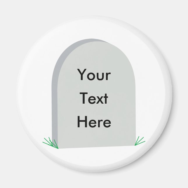 aimant frigo de pierre tombale (Devant)