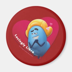 Aimant frigo de Saint Valentin pour la bibliothèqu