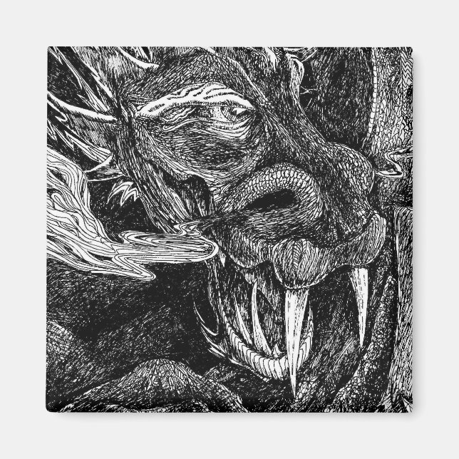 Aimant frigo dragon (Devant)